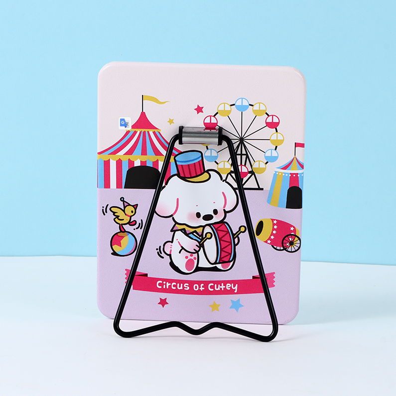 Circus Rectangular Printing Desktop Mirror with Stand