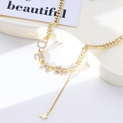 Crystal Letters Necklace