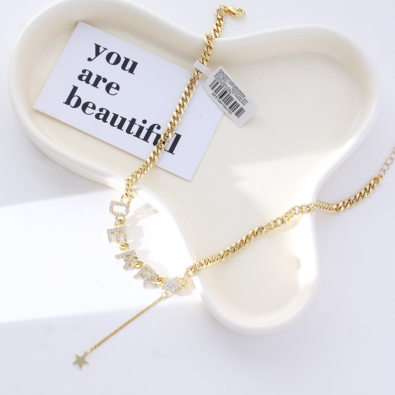 Crystal Letters Necklace