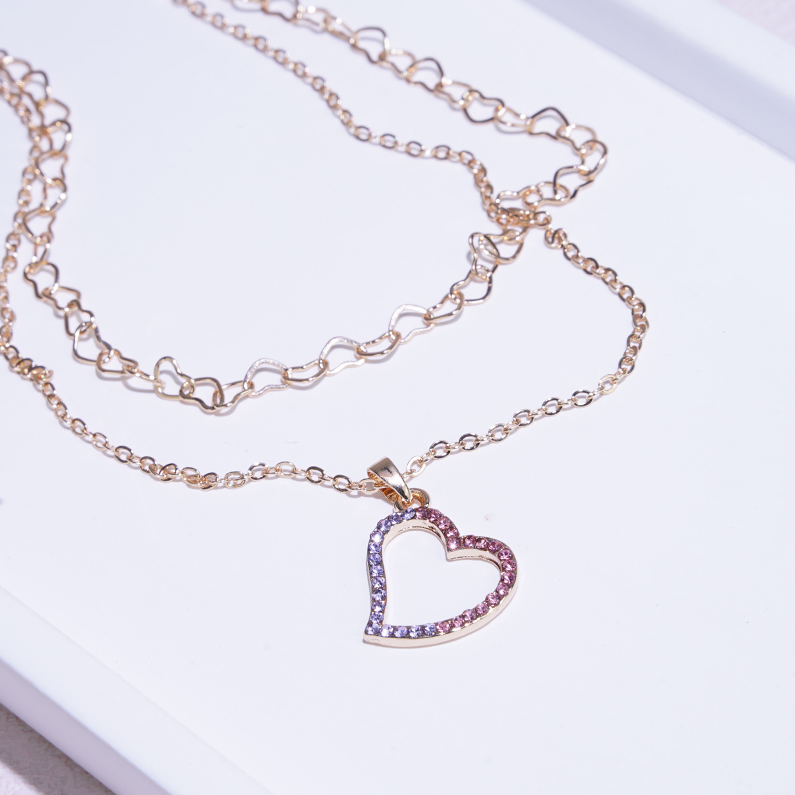 Love necklace two dresses