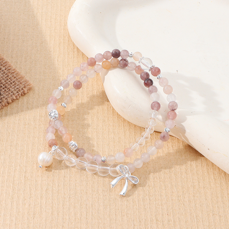 Dark Double bead bead bracelet (with box)