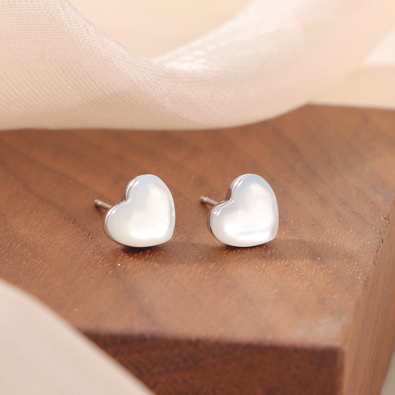 Simple love delicate multi-piece earrings