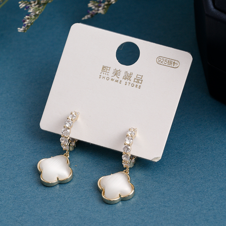 Delicate cat eye earrings