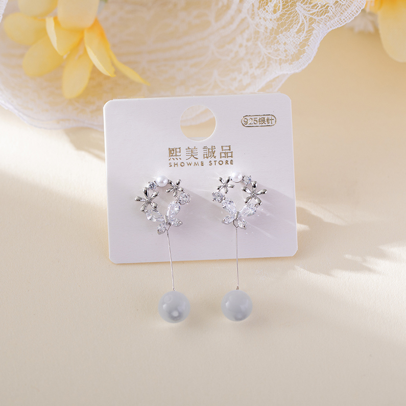 Spring flower tassel earrings