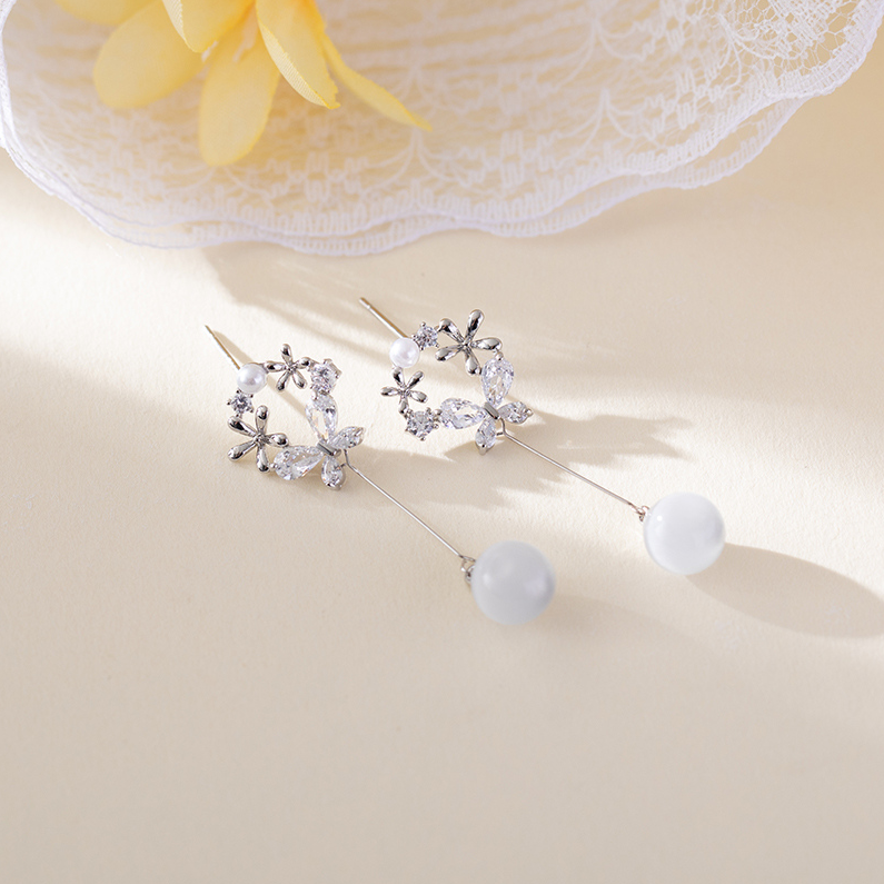 Spring flower tassel earrings