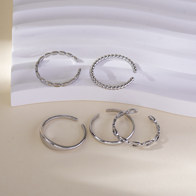 Five sets of rings
