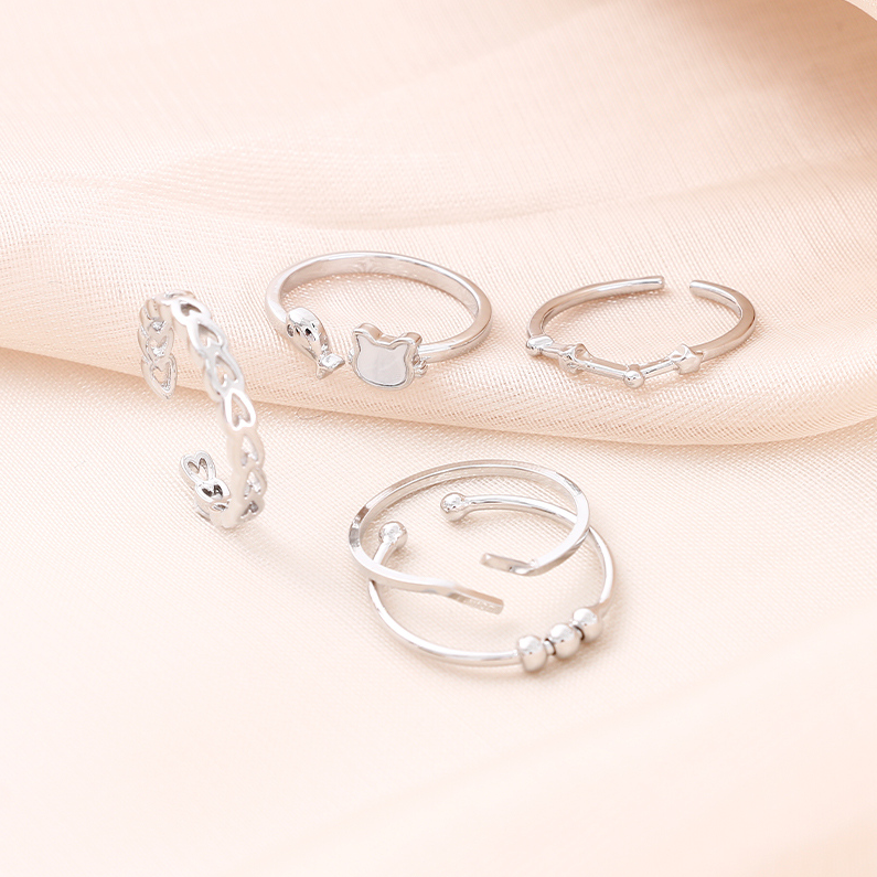 Plain ring set 6