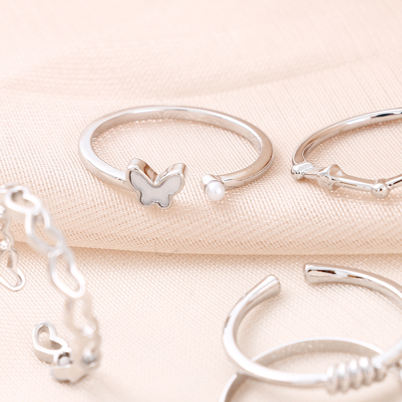 Plain ring set 4