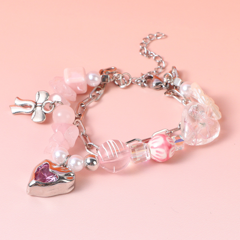 y2k Zircon bow bracelet