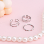 Personalized three-piece ring set