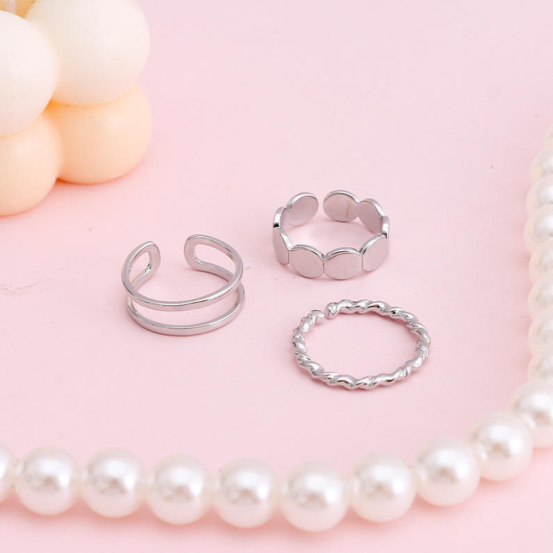 Personalized three-piece ring set