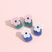 Popular Flocking Flower Earrings 1