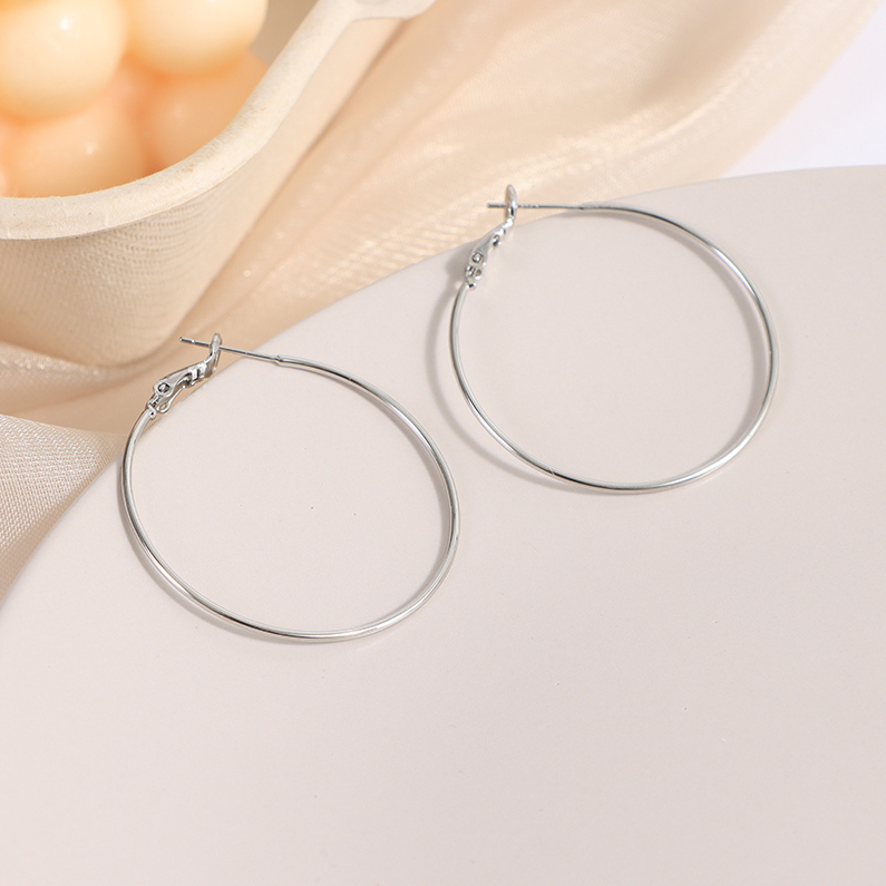 Basic Round Hoop Earrings 40