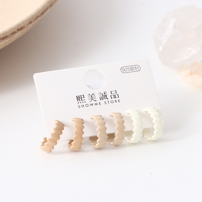 Hoop Earrings 6Pcs/Set