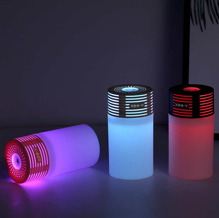 Water bottle night light humidifier (black) LA-0625