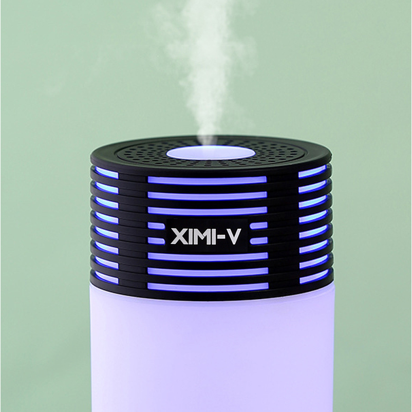 Water bottle night light humidifier (black) LA-0625