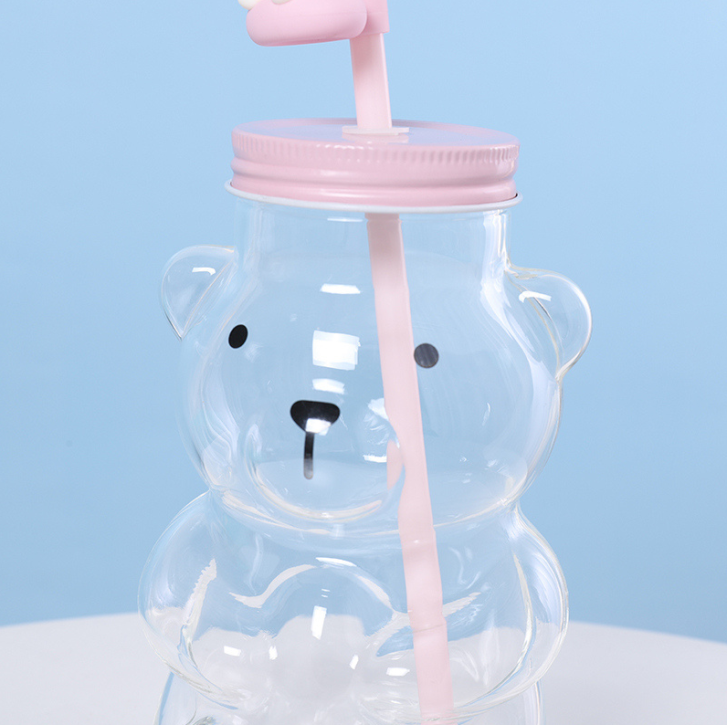 Sweet Pink Bear Series - Water Park Glass Cup (590mL/19.95 fl.oz.)