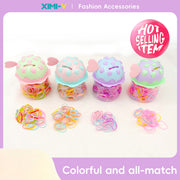 Gorgeous cartoon color disposable rubber band