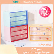 Three compartments DIY plastic storage (mixed)