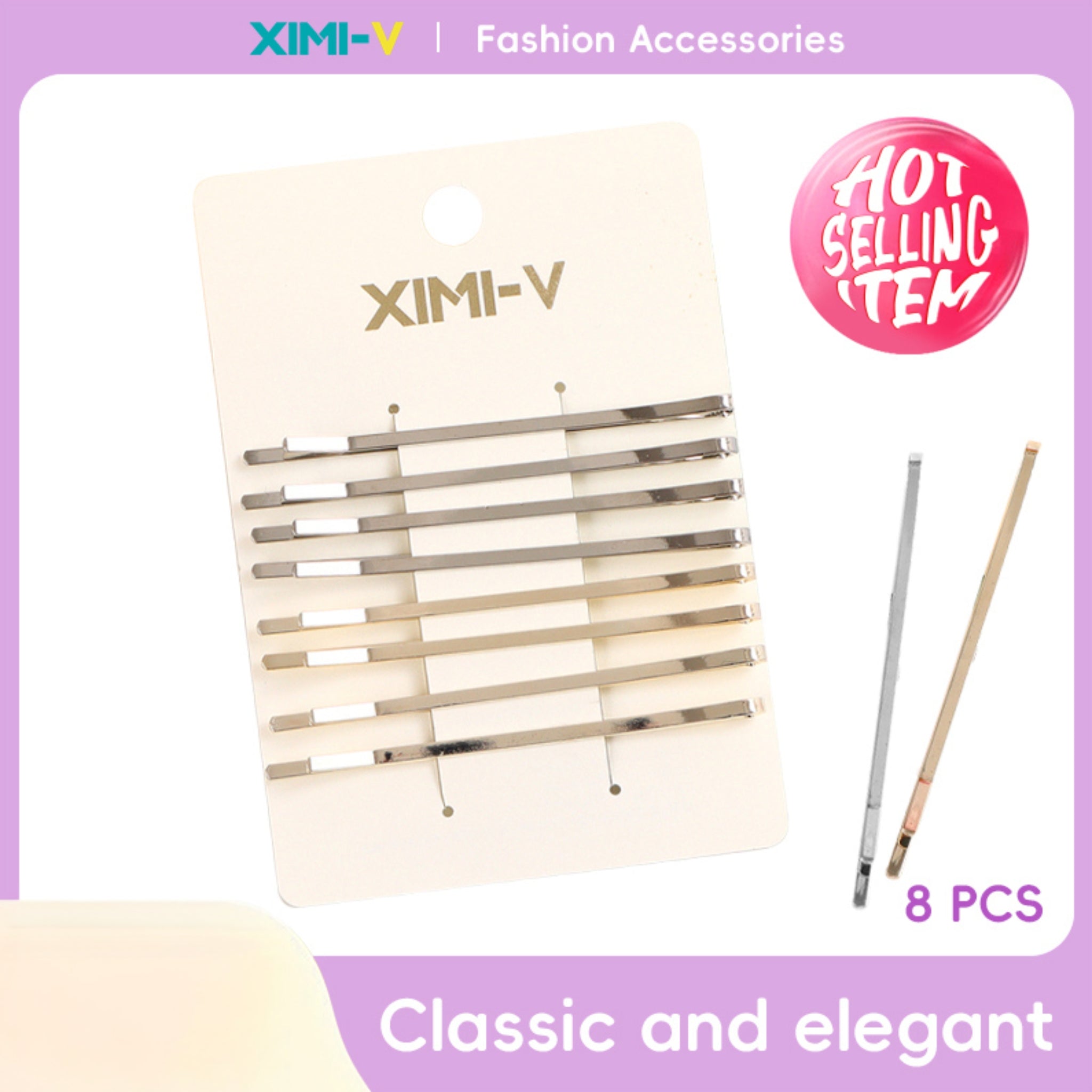 Fine smooth straight plate matching color gold and silver ba