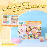 3D Modelling Clay - Hamburger and Fries Toy Set