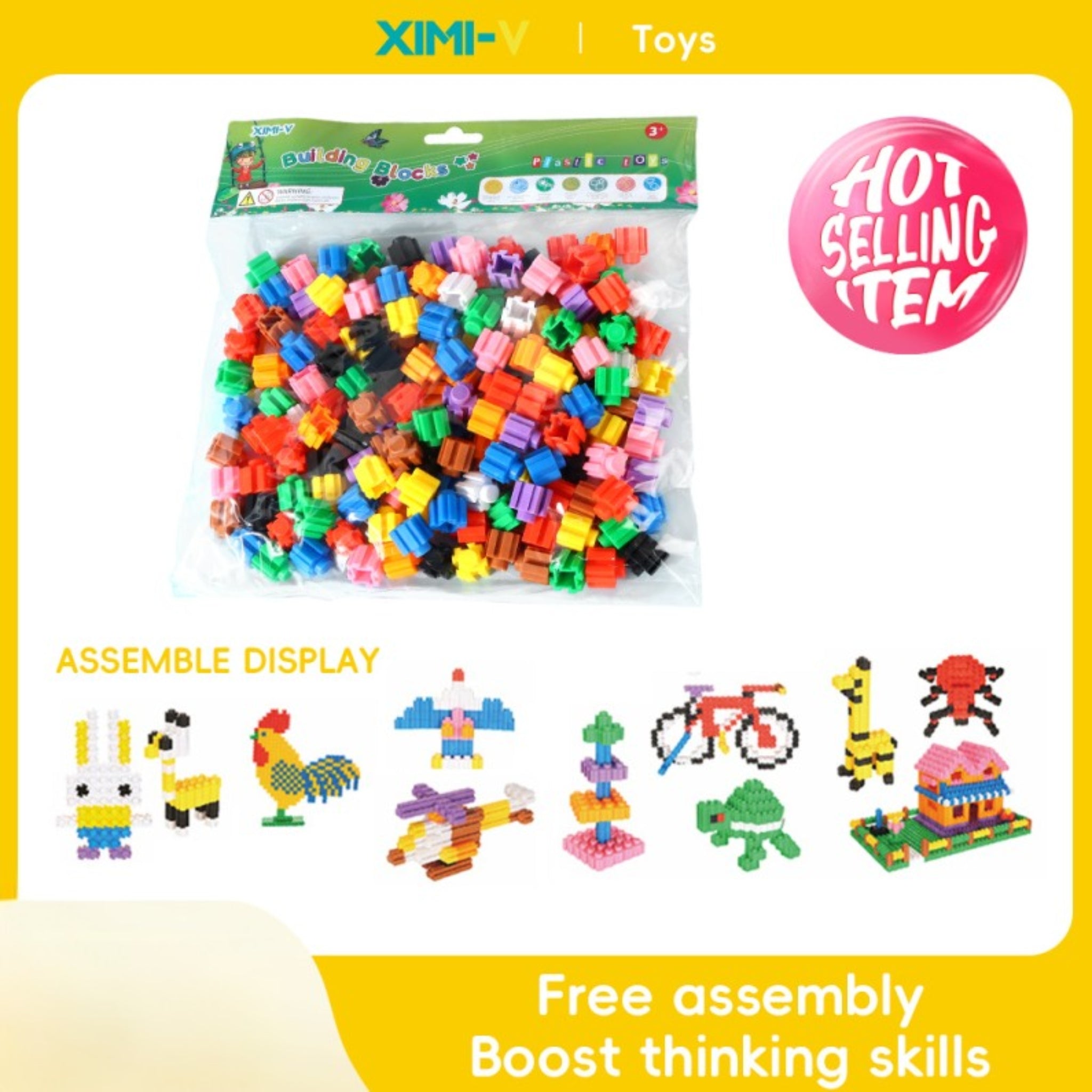 Octagonal Building Blocks - PVC Bagged