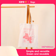 Lazy Little Daisy Canvas Bag (White)