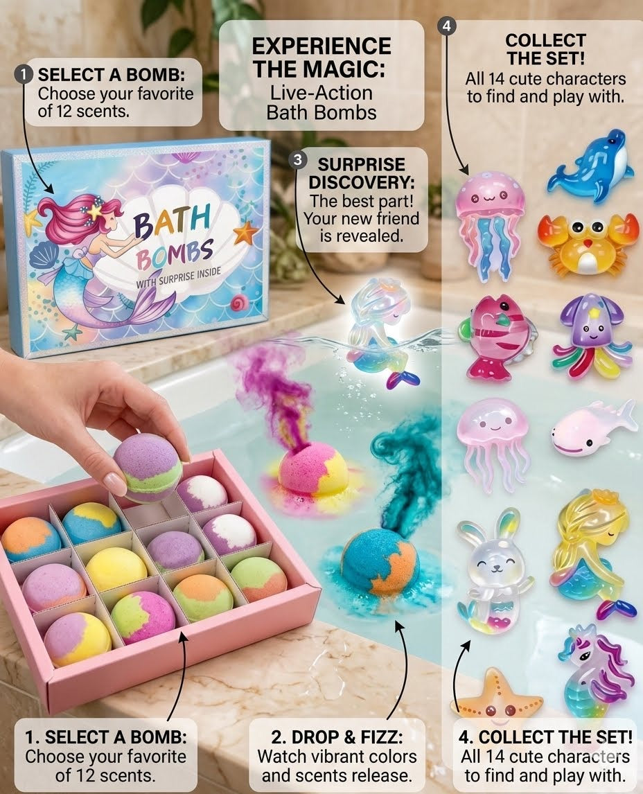Magical Mermaid & Ocean World Bath Bomb (1 pc)
