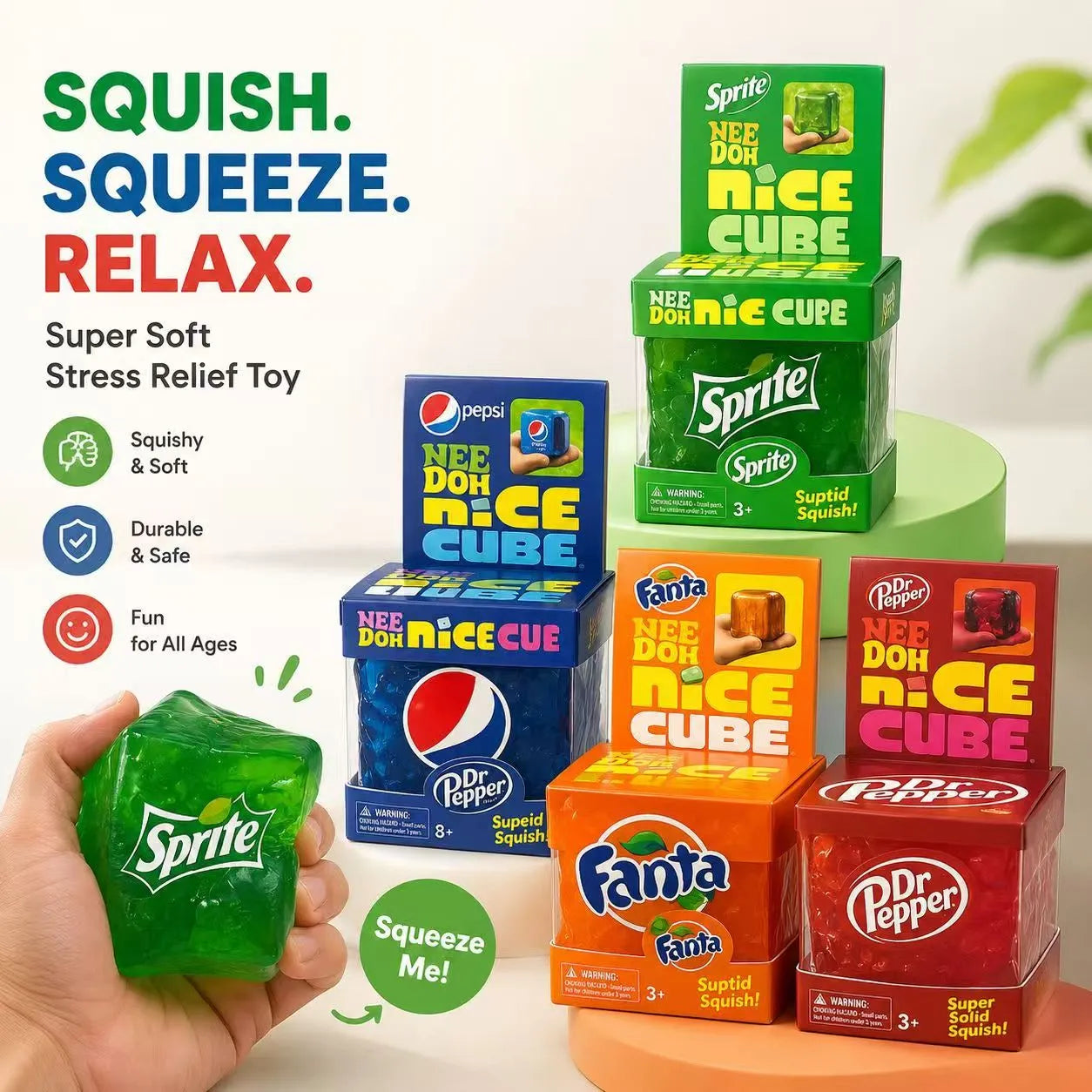 Nee Doh Nice Cube Soda Series