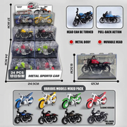 Alloy pull-back motorcycle