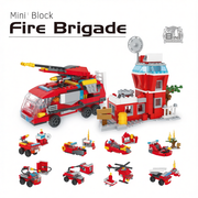 8-In-1 Fire Brigade Building Blocks