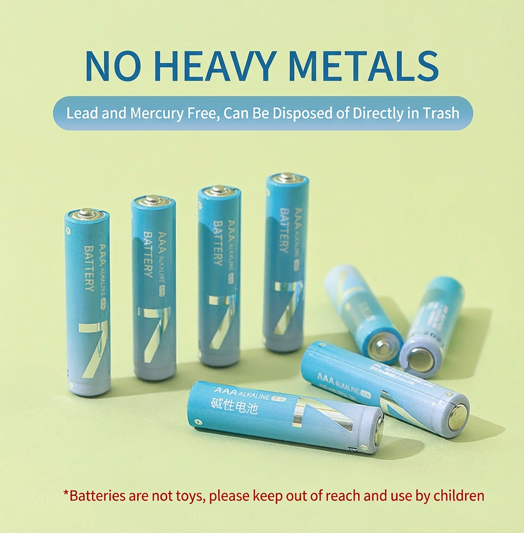 8 pieces of No. 7 alkaline gradient color batteries