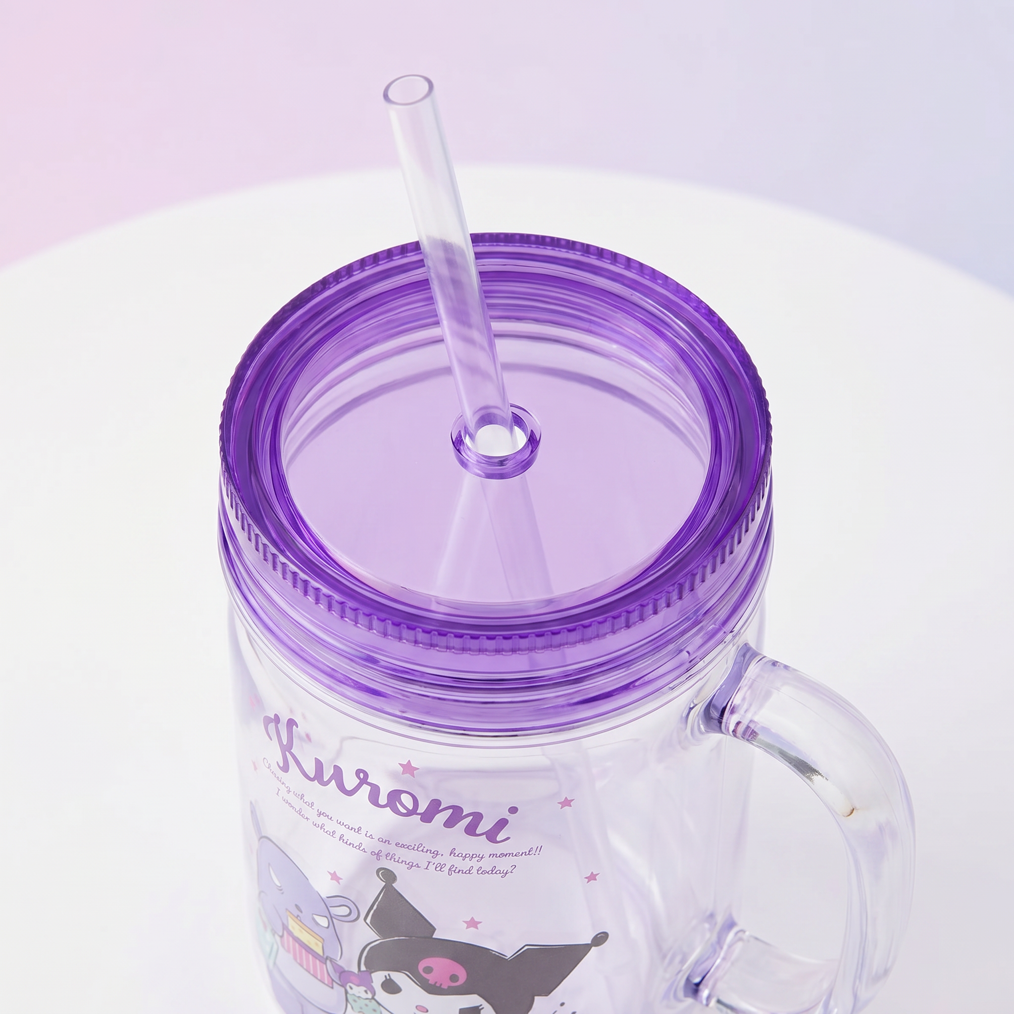 Kuromi Plastic Cup (Purple) 550ml/18.60 fl.oz.