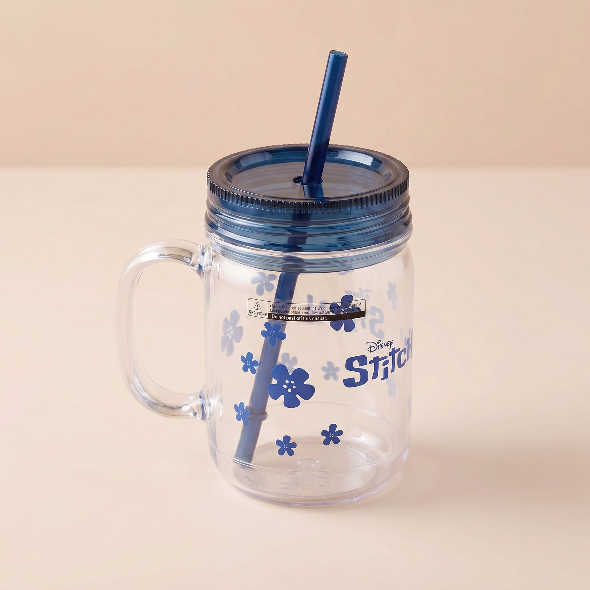 Stitch Cup with Blue Lid 550ml/18.60 fl.oz.