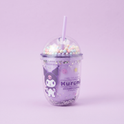 Sanrio Kuromi Bubble Plastic Cup 350ml/11.83 fl.oz. (Purple)