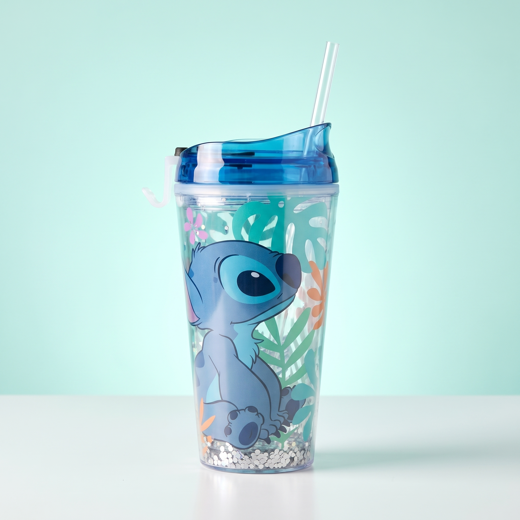 Stitch Coffee Plastic Cup Heat Resistant 450ml/15.22 fl.oz.