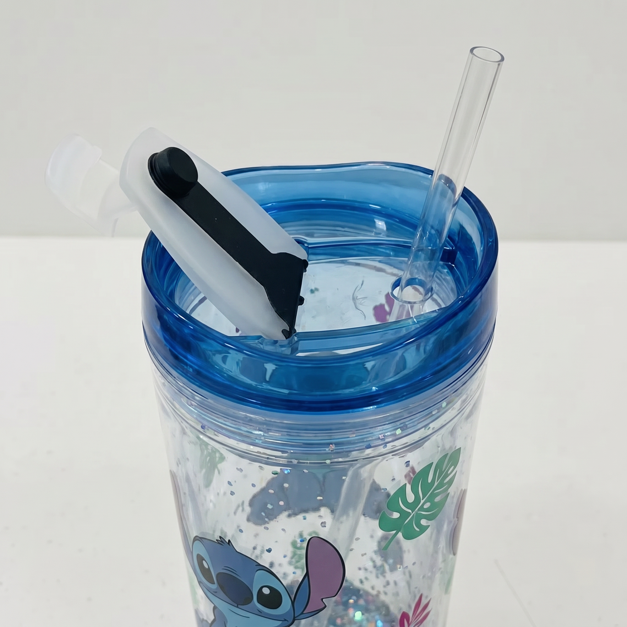 Stitch Coffee Plastic Cup Heat Resistant 450ml/15.22 fl.oz.