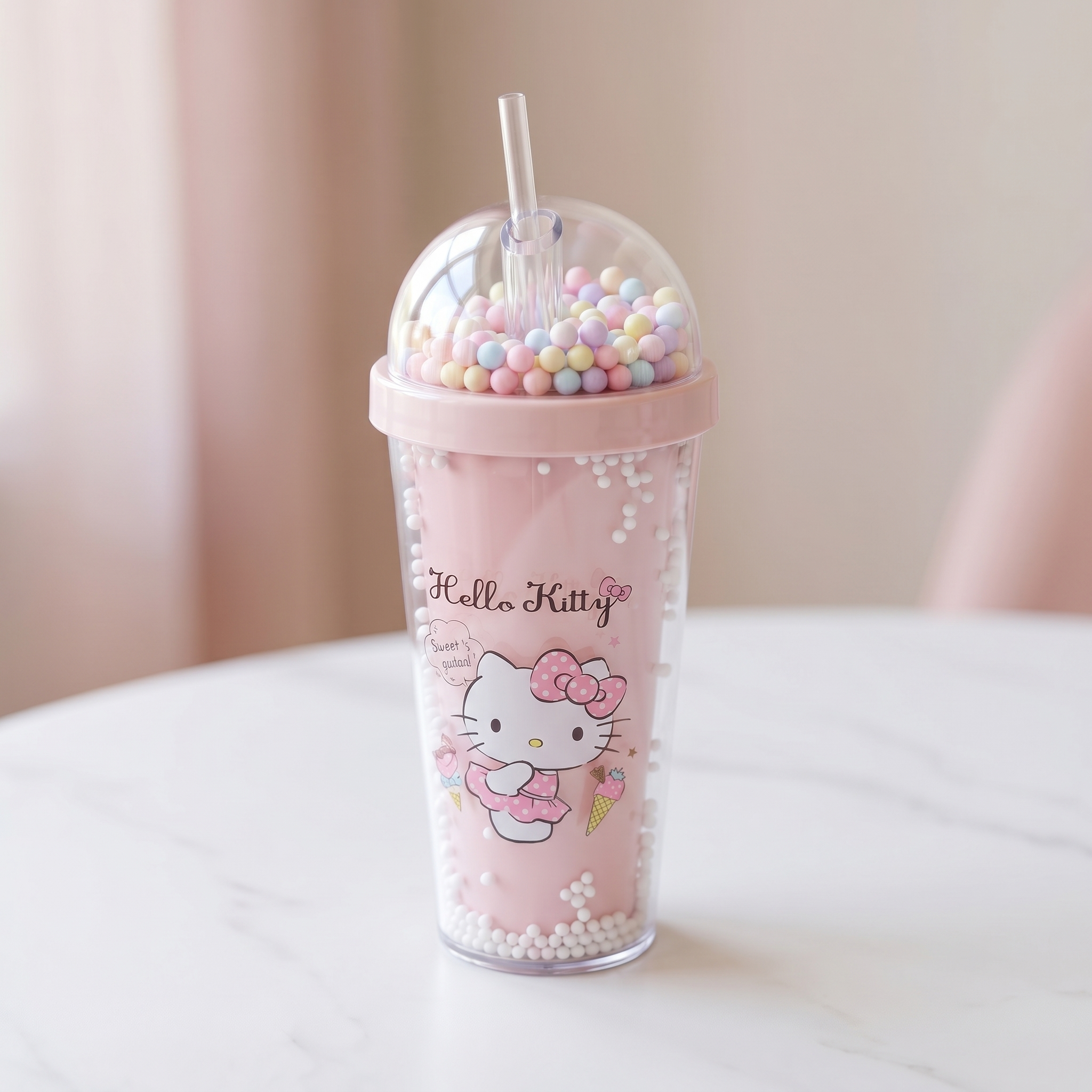 Hello Kitty Plastic Cup 380ml/12.85 fl.oz.