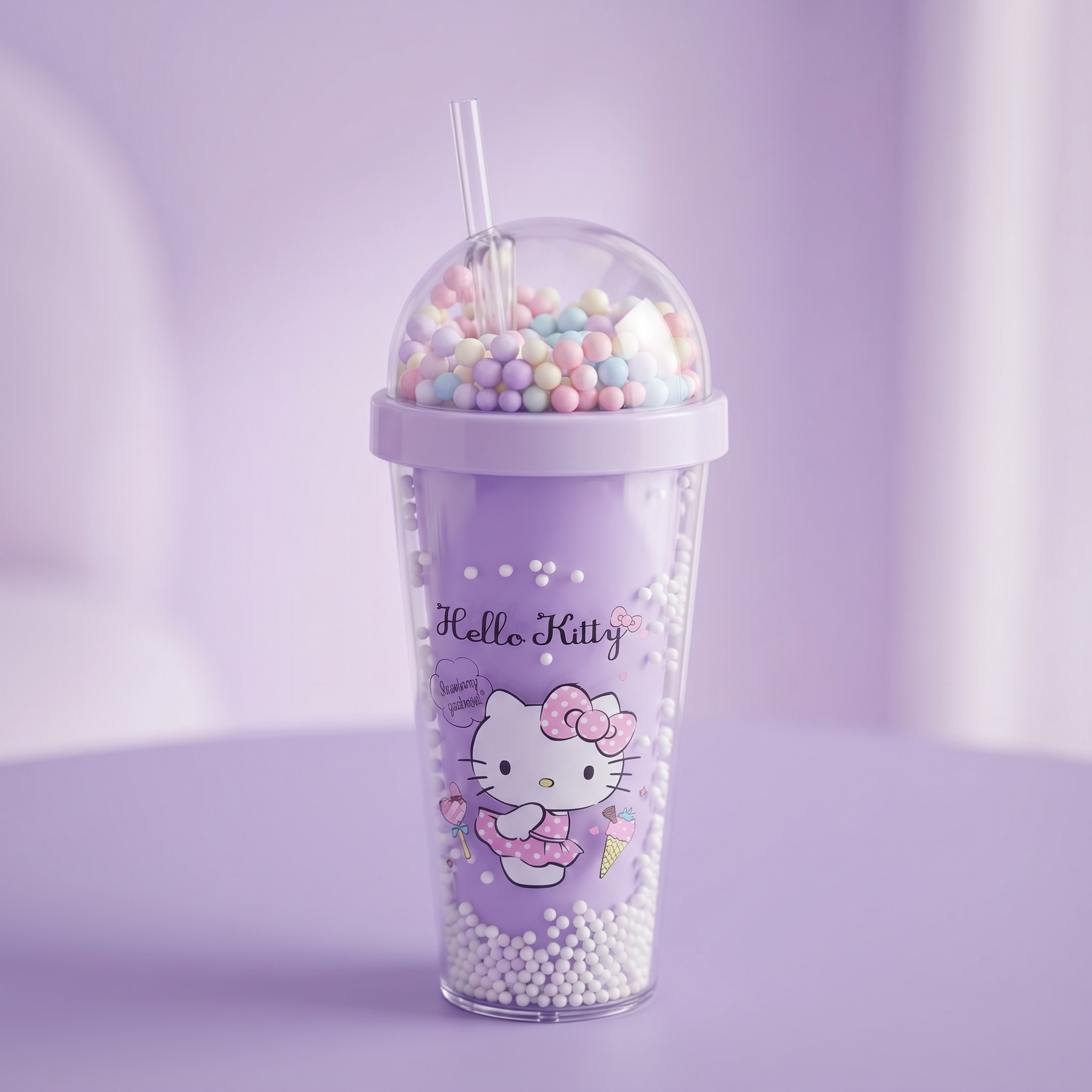 Hello Kitty Plastic Cup 380ml/12.85 fl.oz.