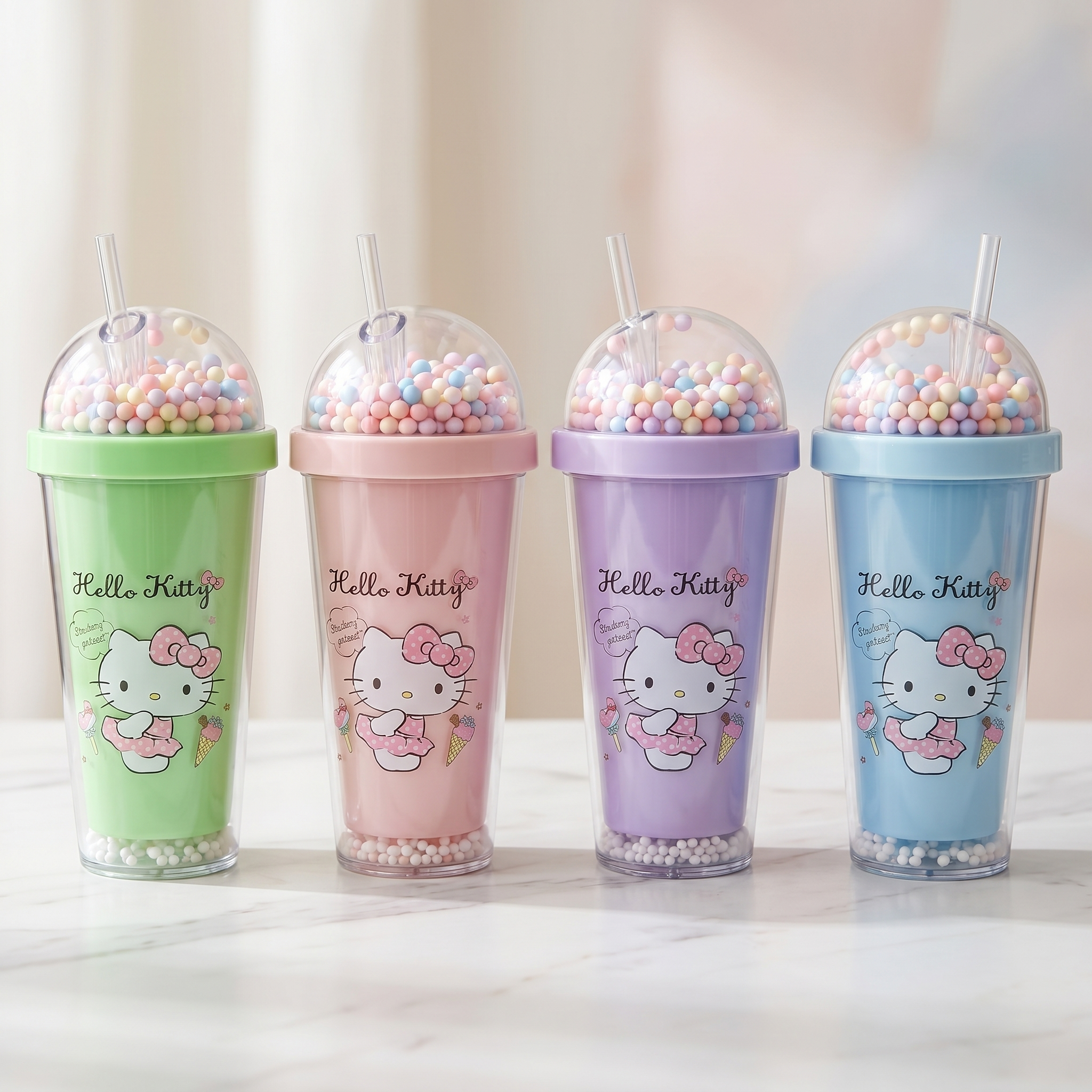Hello Kitty Plastic Cup 380ml/12.85 fl.oz.