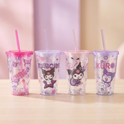 Kuromi Flat Top Plastic Cup 450ml/15.22 fl.oz.