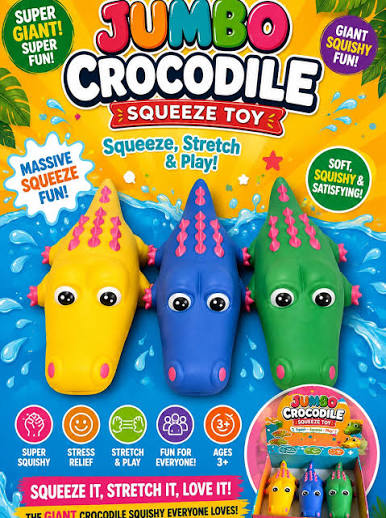 Jumbo Crocodile Squishy XXL